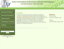 Tablet Screenshot of cusep.uprrp.edu